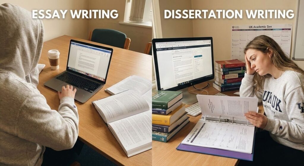 Essay Writing vs. Dissertation Writing Key Differences Every UK Student Should Know